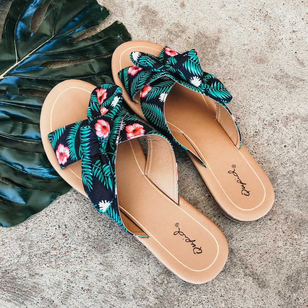 Floral sandals